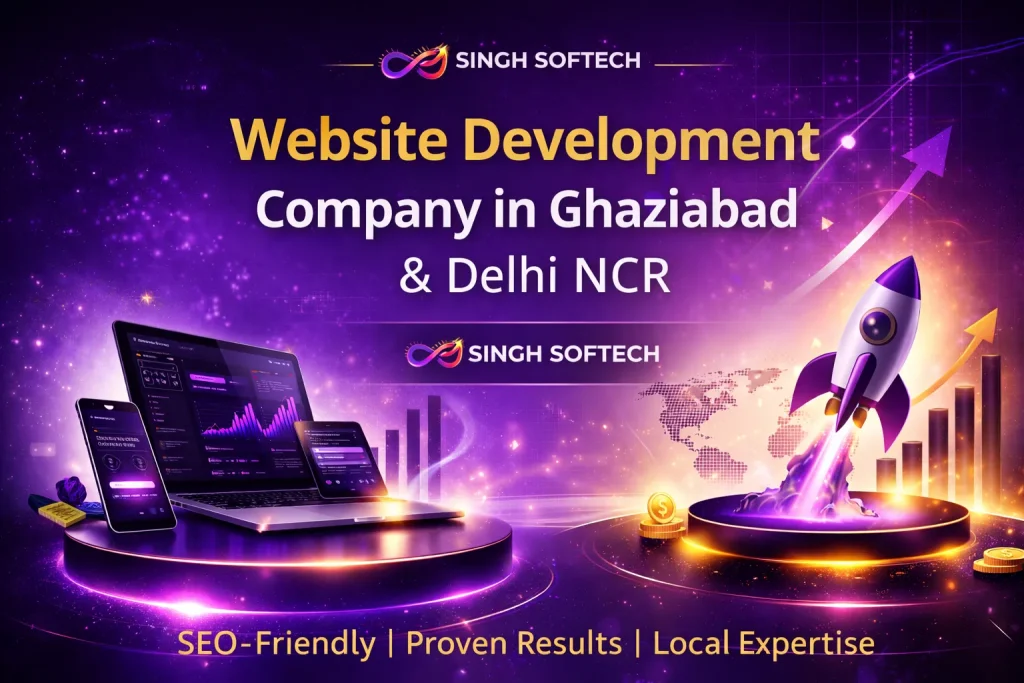Website Development Company in Ghaziabad offering SEO-friendly web design and digital growth solutions across Delhi NCR by Singh Softech.