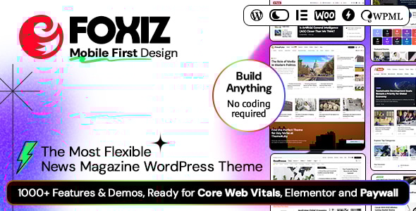 Foxiz WordPress Theme News & Magazine WordPress theme